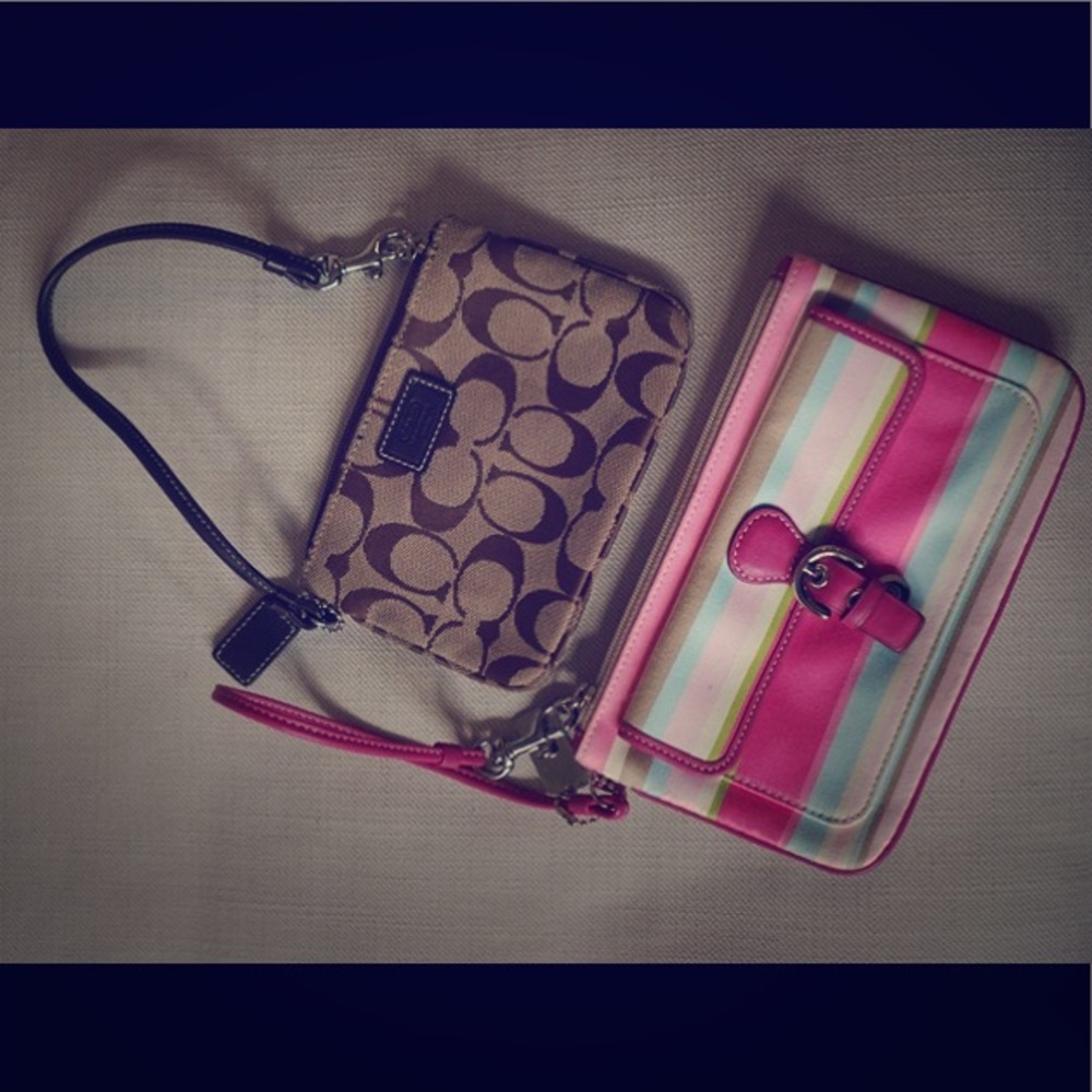 Coach wristlets/wallets